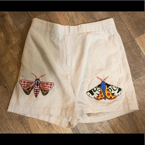 Up cycled embroidered shorts!
